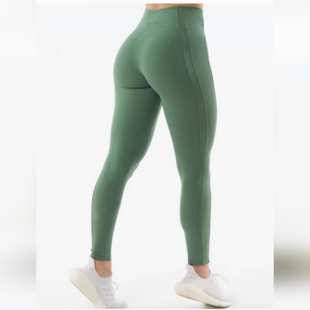 Alphalete "Luxury Green" Pulse Kinetic Leggings, Size Small